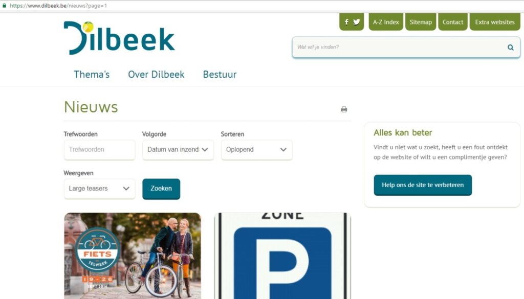 Webstek ‘Dilbeek.be’ volledig in het nieuw gestoken