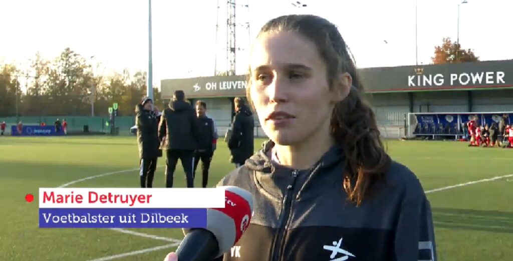 18-jarige Dilbeekse Marie is bij OH Leuven toptalent in damesvoetbal