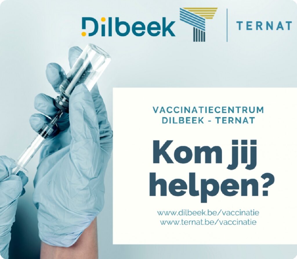 Vrijwilligers gezocht voor het vaccinatiecentrum Dilbeek