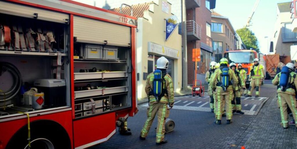 Brand in frituur ’t Frietje (centrum Dilbeek)