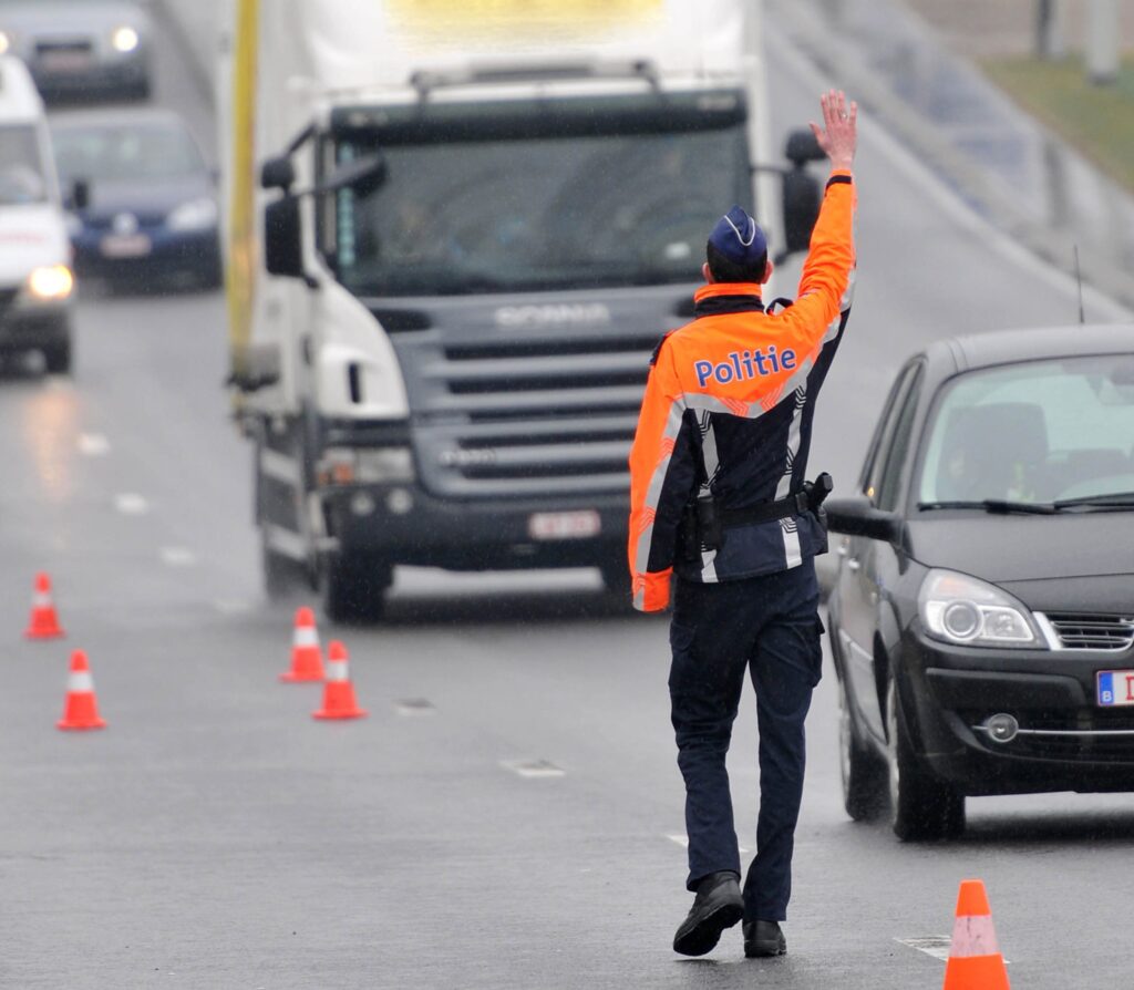 Grootschalige politiecontrole in Dilbeek