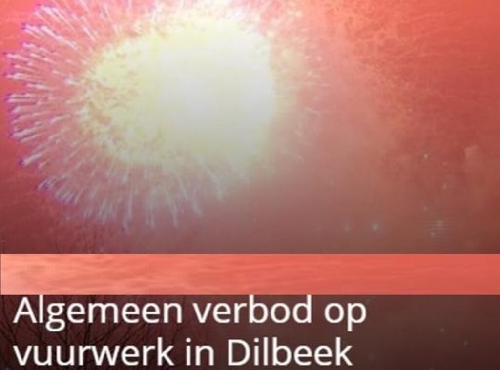 Algemeen vuurwerkverbod in Dilbeek